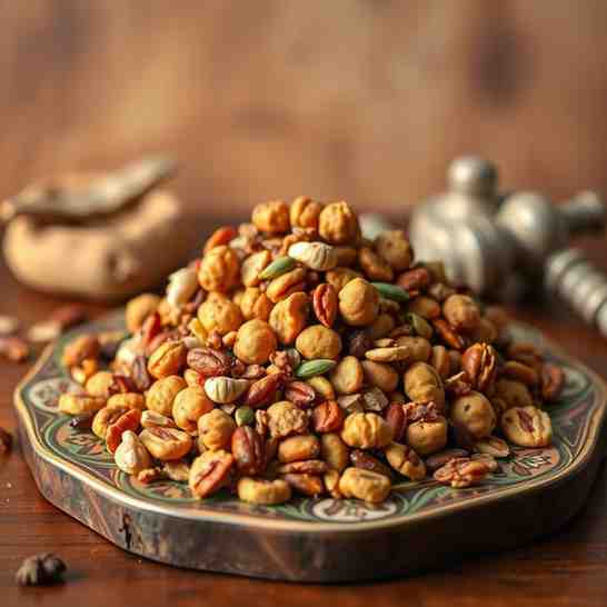 Dabo Kolo - Spicy Eritrean Snack Mix Recipe (Baked)